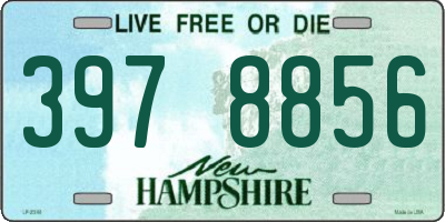 NH license plate 3978856