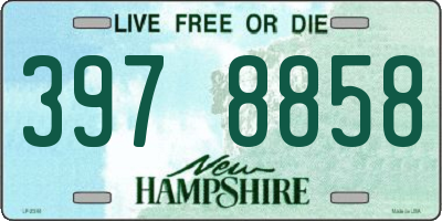 NH license plate 3978858