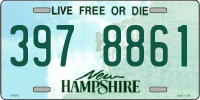 NH license plate 3978861