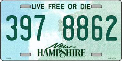 NH license plate 3978862