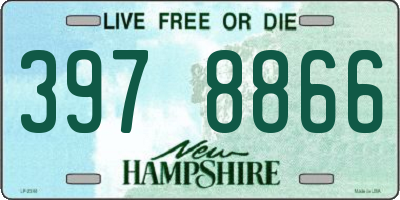 NH license plate 3978866