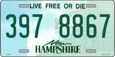 NH license plate 3978867