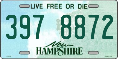 NH license plate 3978872