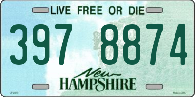 NH license plate 3978874