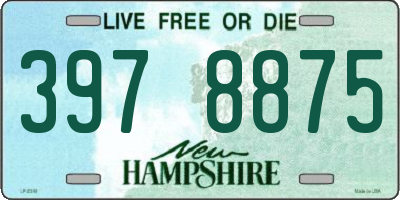 NH license plate 3978875