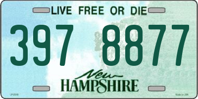 NH license plate 3978877