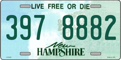 NH license plate 3978882