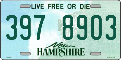 NH license plate 3978903