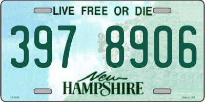 NH license plate 3978906