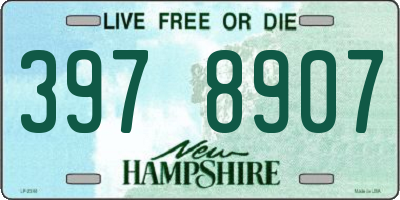 NH license plate 3978907