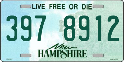 NH license plate 3978912