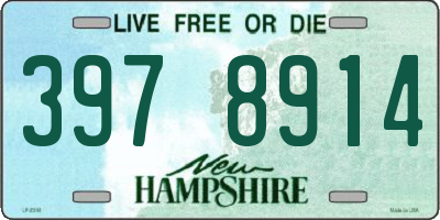 NH license plate 3978914