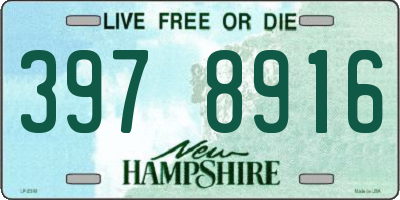 NH license plate 3978916