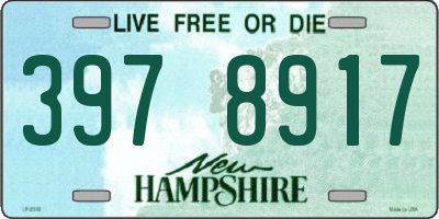 NH license plate 3978917