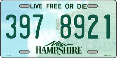 NH license plate 3978921