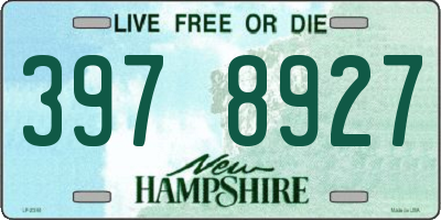 NH license plate 3978927