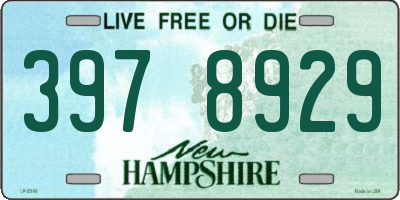 NH license plate 3978929