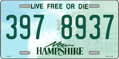 NH license plate 3978937