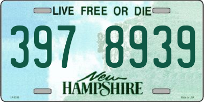 NH license plate 3978939