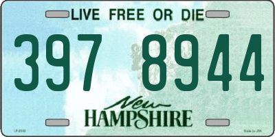 NH license plate 3978944