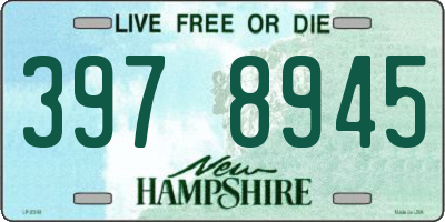 NH license plate 3978945