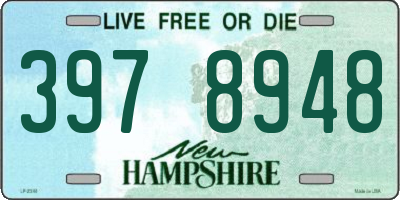 NH license plate 3978948