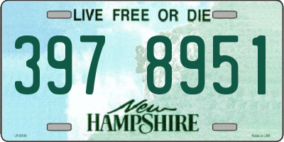 NH license plate 3978951