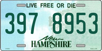 NH license plate 3978953