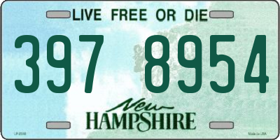 NH license plate 3978954