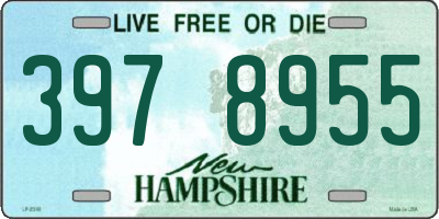 NH license plate 3978955