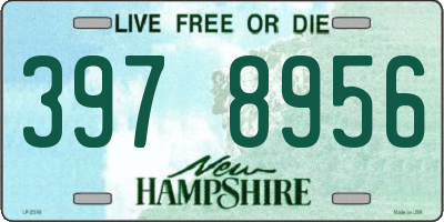 NH license plate 3978956