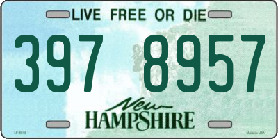 NH license plate 3978957