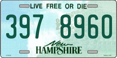 NH license plate 3978960