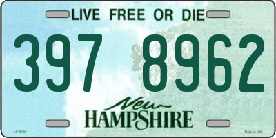 NH license plate 3978962