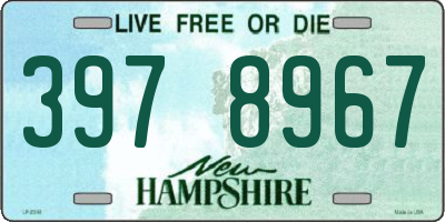 NH license plate 3978967