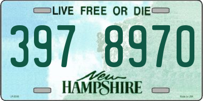 NH license plate 3978970