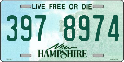 NH license plate 3978974