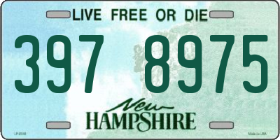 NH license plate 3978975