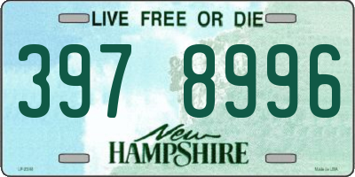 NH license plate 3978996