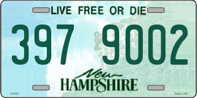 NH license plate 3979002