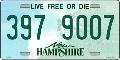 NH license plate 3979007