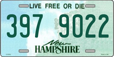 NH license plate 3979022