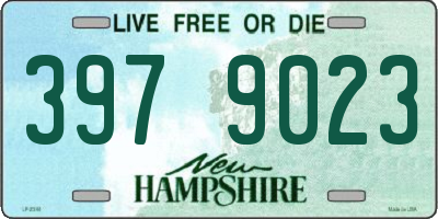 NH license plate 3979023