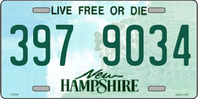 NH license plate 3979034