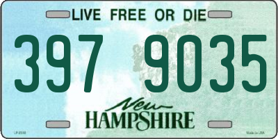 NH license plate 3979035