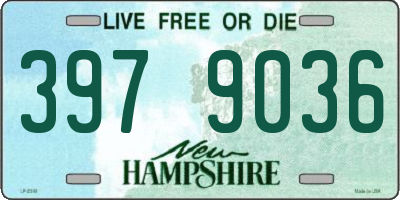 NH license plate 3979036