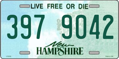 NH license plate 3979042