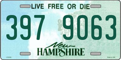 NH license plate 3979063