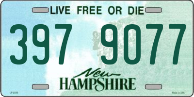 NH license plate 3979077