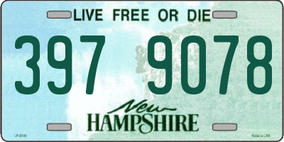 NH license plate 3979078